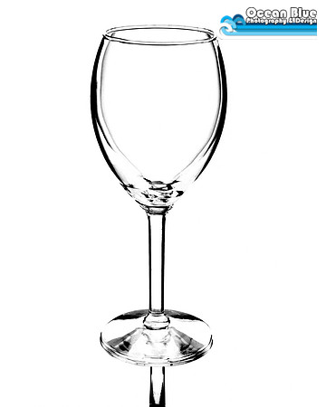 Wine Glass on White