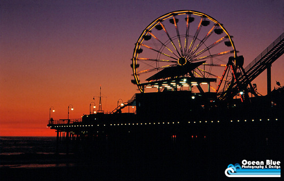 Santa Monica Pier at Sunset