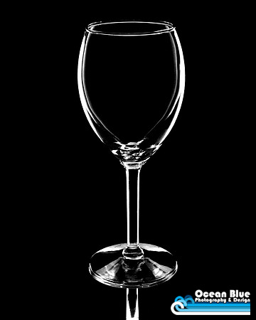 Wine Glass on Black