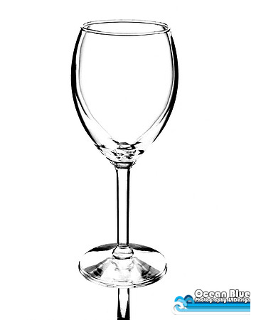 Wine Glass on White
